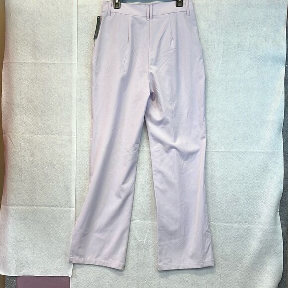 NWT WILD FABLE Dress Pants Womens Size 8 Light Violet Pleated High-Rise Wide Leg - Picture 13 of 16